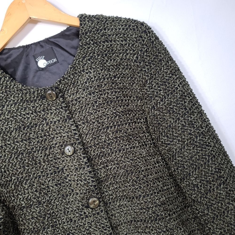 First Option Cropped button down sweater - Picture 5 of 12